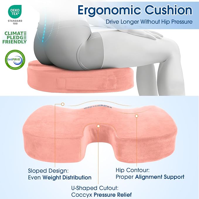 CloudBliss Lumbar Support Pillow & Seat Cushion Set - Image 6