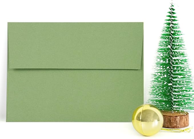 100 Pack Sage green 5x7 Envelopes - Image 2