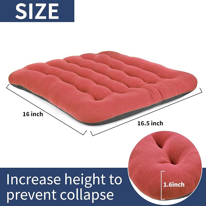 BUYUE Good Support Office Chair Cushion Padded, Soft Velvet Comfortable - Image 4