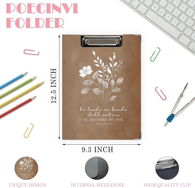 Christian Floral Clipboard, Christian Gifts - Image 2