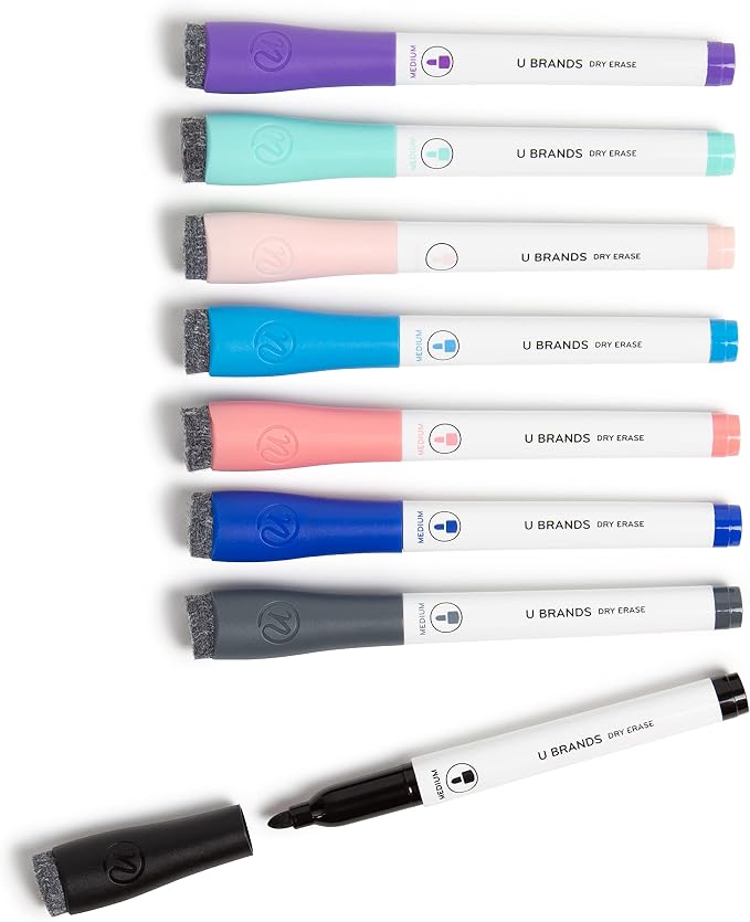 U Brands Fine Tip Dry Erase Markers by UBrands