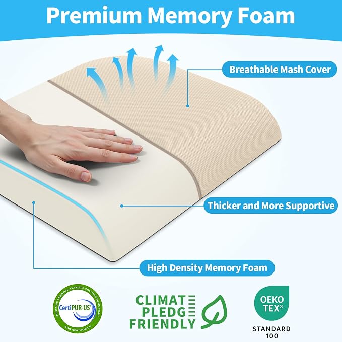 TranquilRelax XLarge Seat Cushion, Memory Foam Cushion - Image 2
