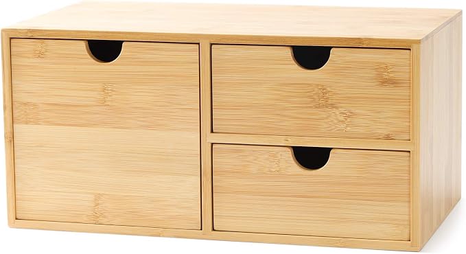 Wisuce Bamboo Desk Drawer Organizer, Desktop Organizer by Wisuce