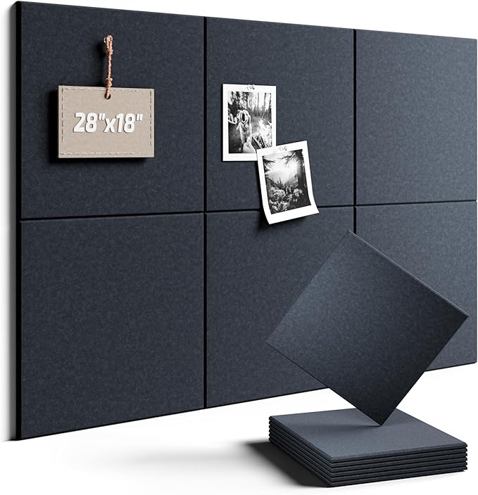 Felt Bulletin Board Tiles -28"x18" Cork Board Alternative by FLUXYNARA
