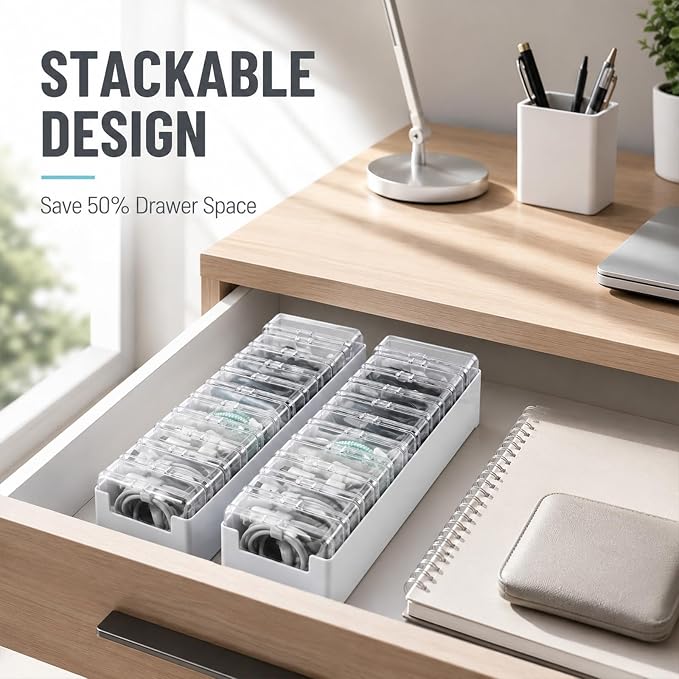 3 Pcs 11 Case Cable Storage Box - Image 4