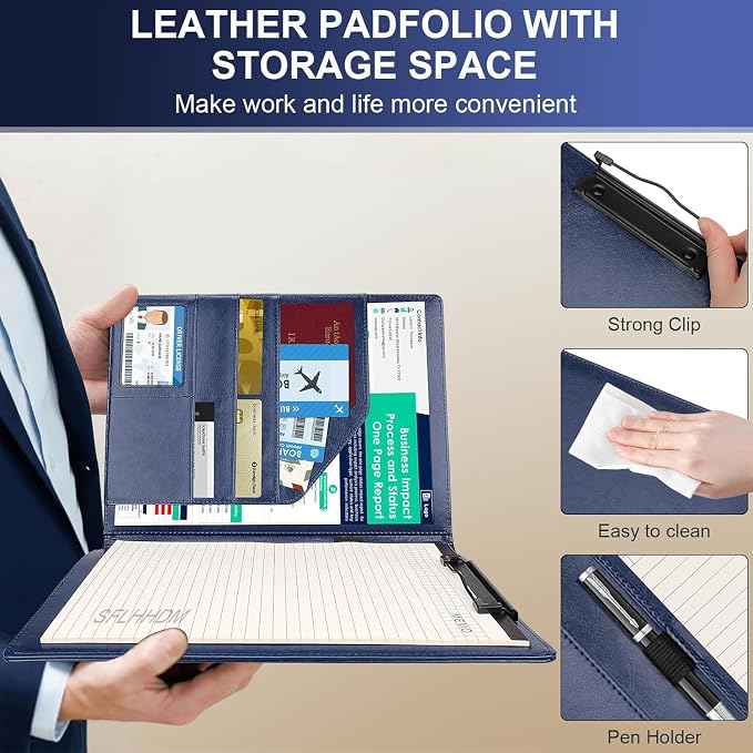 Portfolio Binder, Portfolio Folder Padfolio - Image 4