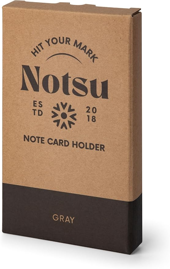 Notsu Note Card Holder | Minimalist 3x5 Inch Index Card Holder Handheld Case in - Image 9