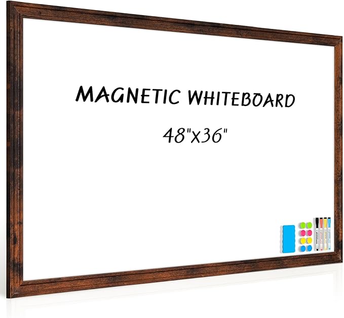 Large White Board for Wall, Hanging Writing Board for Home Office School by QUEENLINK