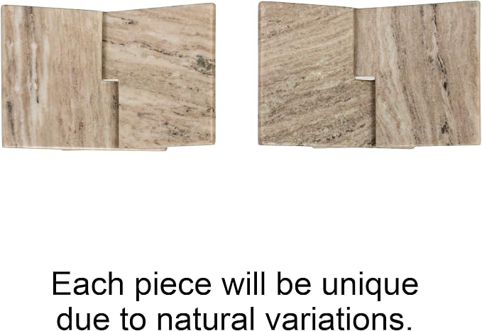 Bloomingville Decorative Marble Book Holder, Coastal Sands - Image 3