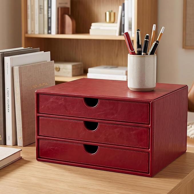 UnionBasic Document Organizer, 3-Drawer File Cabinet Document Storage Box - Image 2