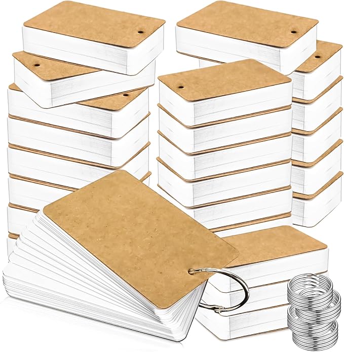 1000 Pcs Flash Cards 2x3 Inch Index Cards by MotBach