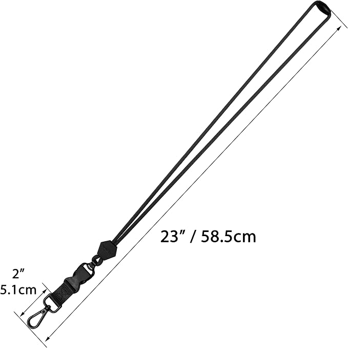 Wisdompro 2 Pack of 23 inch Durable Round Cord Heavy Duty Lanyard - Image 3