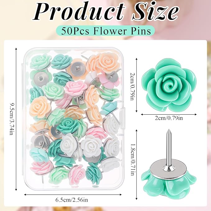 Dispowreath 50 Pcs Flower Push Pins - Image 2