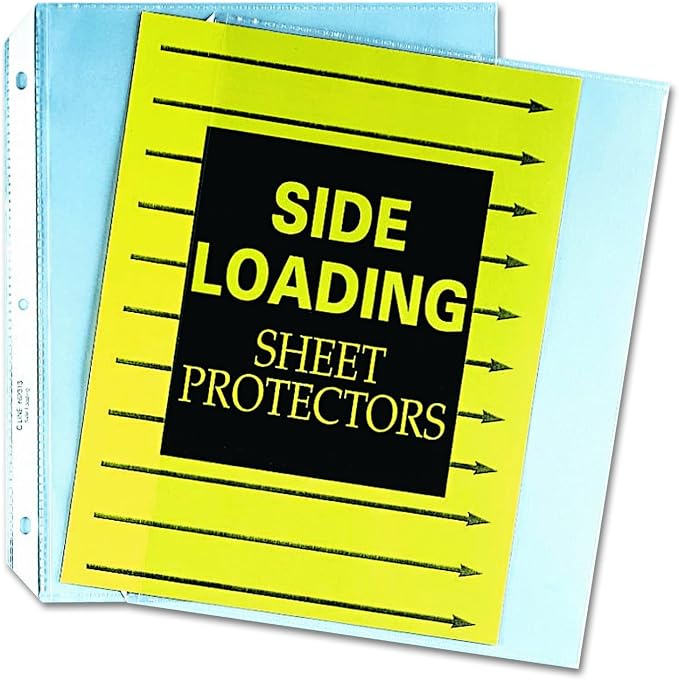C-Line Side Loading Polypropylene Sheet Protectors, 11 x 8.5 - Image 2