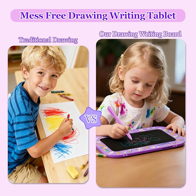 LCD Writing Tablet for Kids, 12Inch Colorful Reusable Erasable Electronic - Image 6