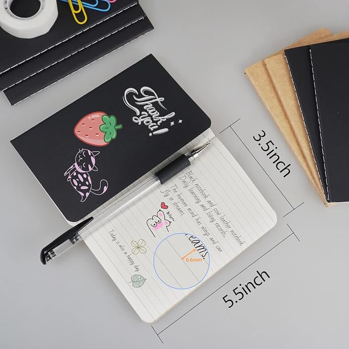 Gwybkq Mini Notepads Bulk 60 Pack Small Journal Pocket Notepad Kraft - Image 2
