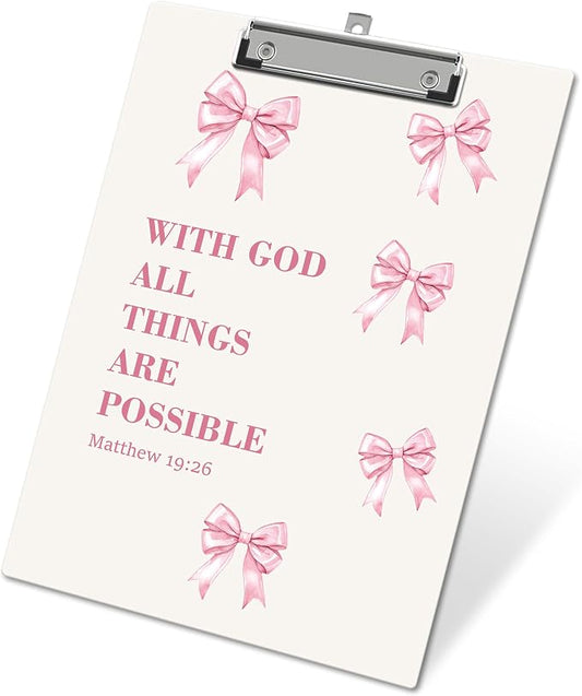 APIILVPQ Bible Verse Clipboard, Christian Wooden Clip Boards by Unknown