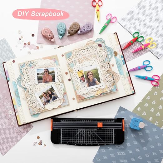 Jetec Scrapbook Supplies Kit, 3-in-1 Corner Rounder, 4 Double-Sided Tapes & 6 - Image 7