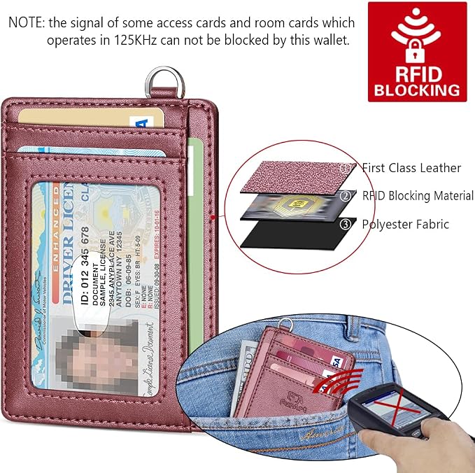 FurArt Slim Minimalist Wallet RFID Credit Card Holder - Image 5