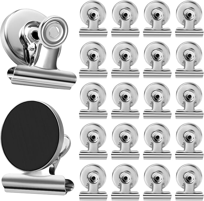 VNDUEEY 20 Pack Fridge Magnets Refrigerator Magnets, Strong Magnetic Clips by VNDUEEY