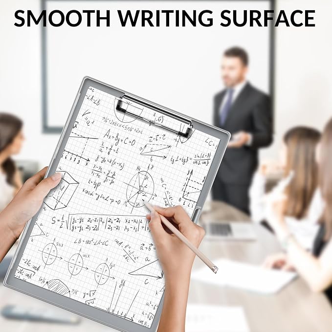 Sooez Clipboard with Storage, Heavy Duty Cleaview Clip Boards 8.5x11 with Dual - Image 5