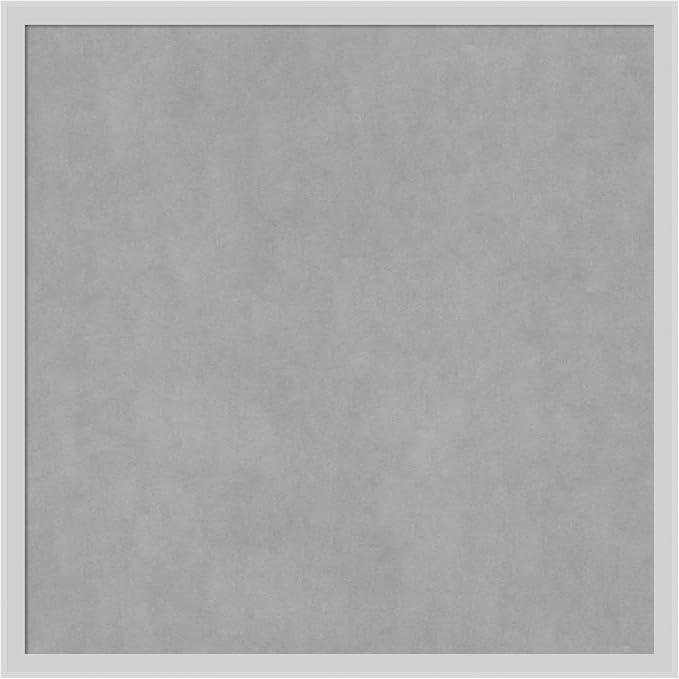 Amanti Art Silver Framed Magnetic Board 25x25 Medium Vision Board by AmantiArt
