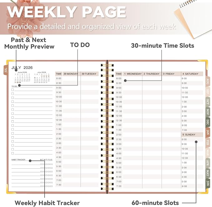 2026-2027 Academic Planner, Weekly & Monthly Appointment Book from Jul. 2026 - Image 5