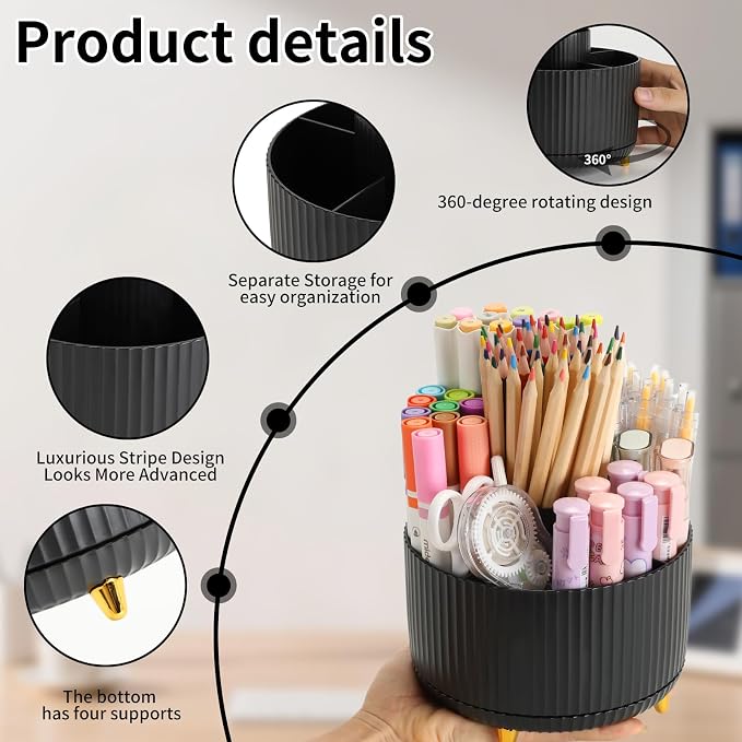 Camelmother 360°Rotating Pen&Pencil Holder - Image 4