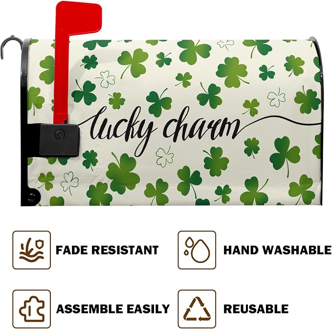 St Patrick's Day Mailbox Covers Magnetic Standard Size St Patricks Day Lucky - Image 6