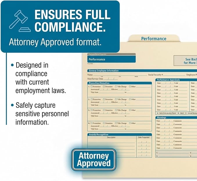 ComplyRight Performance Folder, Document Filing Folder - Image 5