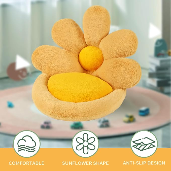 Ditucu Flower Shape Chair Pillow Cute Seat Cushion 19 inch Comfy Lazy Sofa - Image 8
