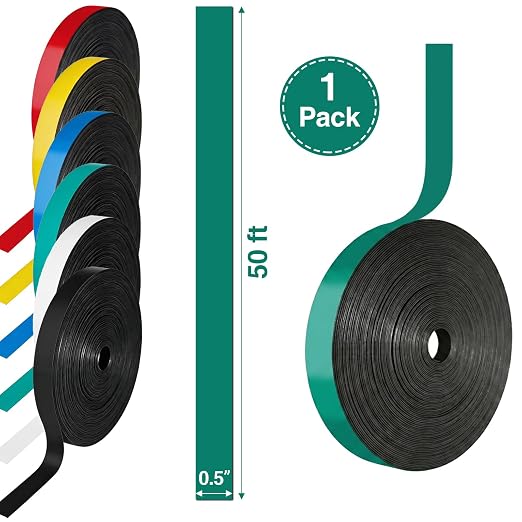 CHUNNIAO 1/2" x 50' Green Magnetic Tape - Image 2