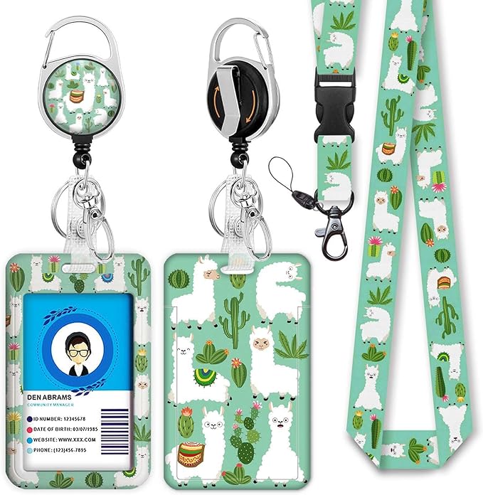 Cute Alpaca&Cactus Lanyards Detachable by Giancomics