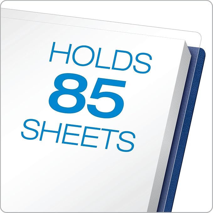 Oxford Linen Clear Front Report Cover, Letter Size, 5 per Pack - Image 4