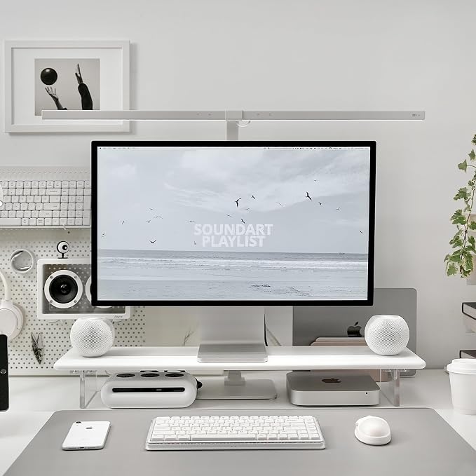 ROCDEER Bamboo Monitor Stand Riser by Rocdeer