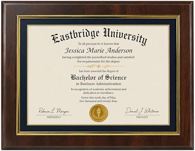 10.5 x 13" Certificate Display Plaque - Image 6