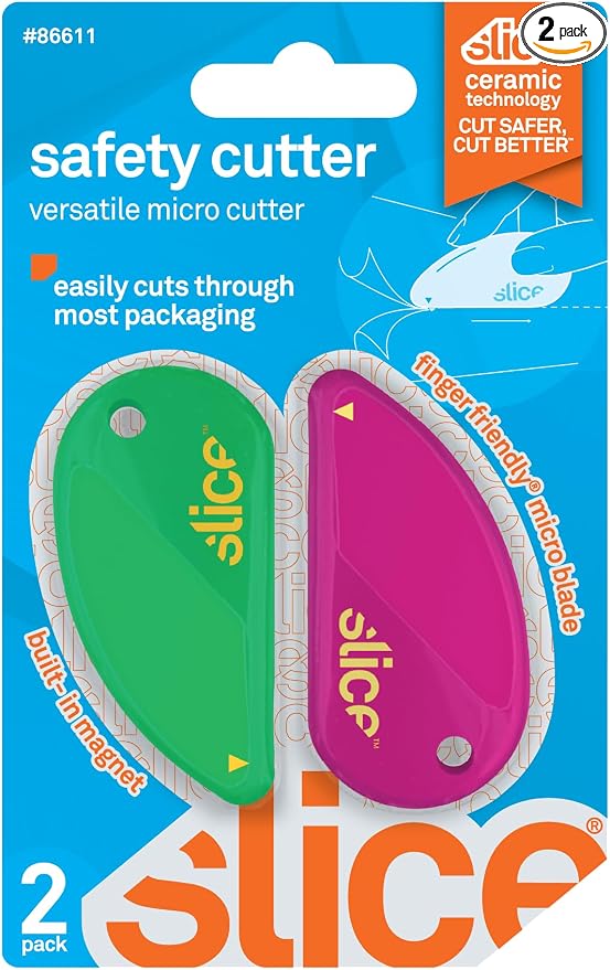 Slice Micro Safety Cutter | Safe Ceramic Box Cutter Lasting 11x Longer than by SliceInc