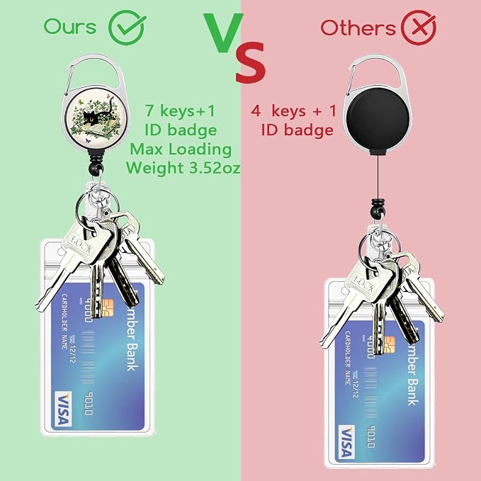 Giancomics Lanyards for Id Badges, Book Black Cat ID Badge Holder - Image 6