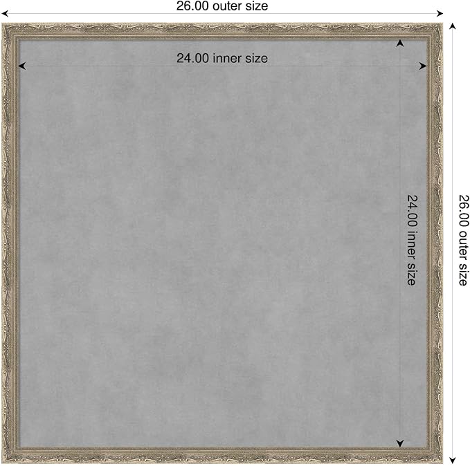 Amanti Art Silver Framed Magnetic Board 26x26 Medium Vision Board - Image 2
