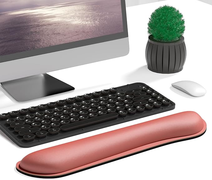 Dapesuom Enlarge Keyboard Wrist Rest, Memory Foam Keyboard Wrist Cushion - Image 2