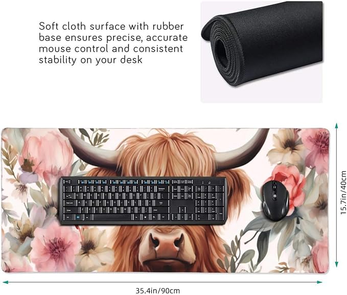 35.4 x 15.7 in, Waterproof XXL Large Mouse Pad - Image 2