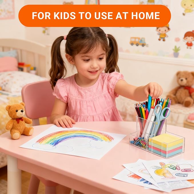 Pen Holder for Desk Clear Pencil Holder - Image 5