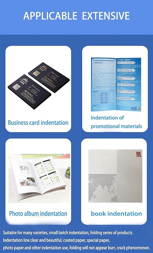 18Inch Manual Creasing Machine Scoring Paper Desktop Paper Card Creaser Scorer with 2 Magnetic Blocks-DeskLoop Office