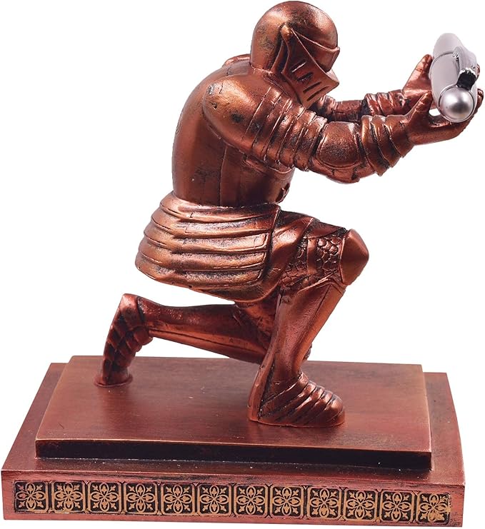 Executive Knight Pen Holder with a Pen Personalized Desk Accessories Decor Home Office Cool Pen Stand Red-DeskLoop Office