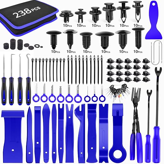 GOOACC 238Pcs Trim Removal Tool, Auto Push Pin Bumper Retainer Clip Set by GOOACC