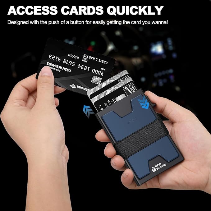 SEMORID Slim Aluminum Card Holder Wallet - Image 3