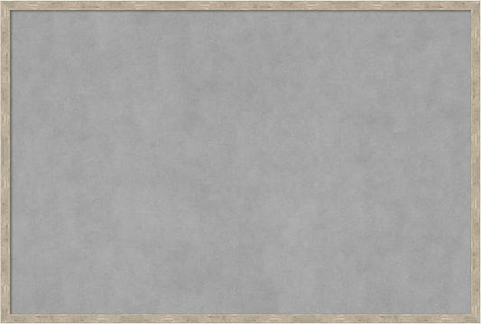 Amanti Art Silver Framed Magnetic Board 25x37 Large Vision Board by AmantiArt