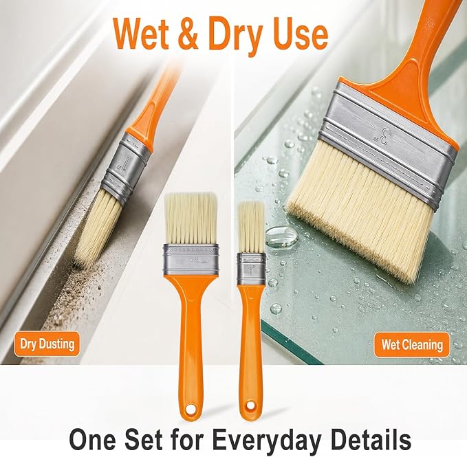 3 Pack Microfiber Duster Brush, Soft Bristles Detailing Brush Dusting Tools - Image 4