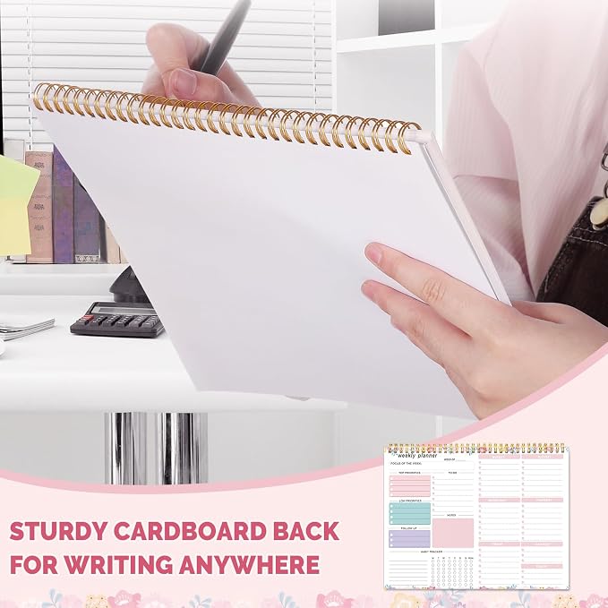 Weekly To Do List Notepad, 8.5''x11'' Weekly Desk Planners - Image 5