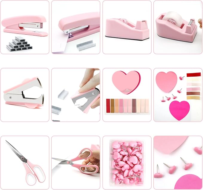 Pink Stapler and Tape Dispenser Set - Image 4